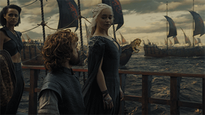 Daenerys en su camino a Desembarco de Rey