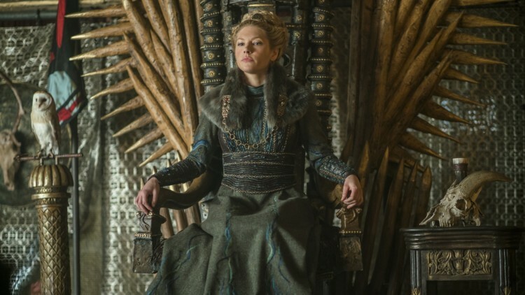 La reina Lagertha en Vikings